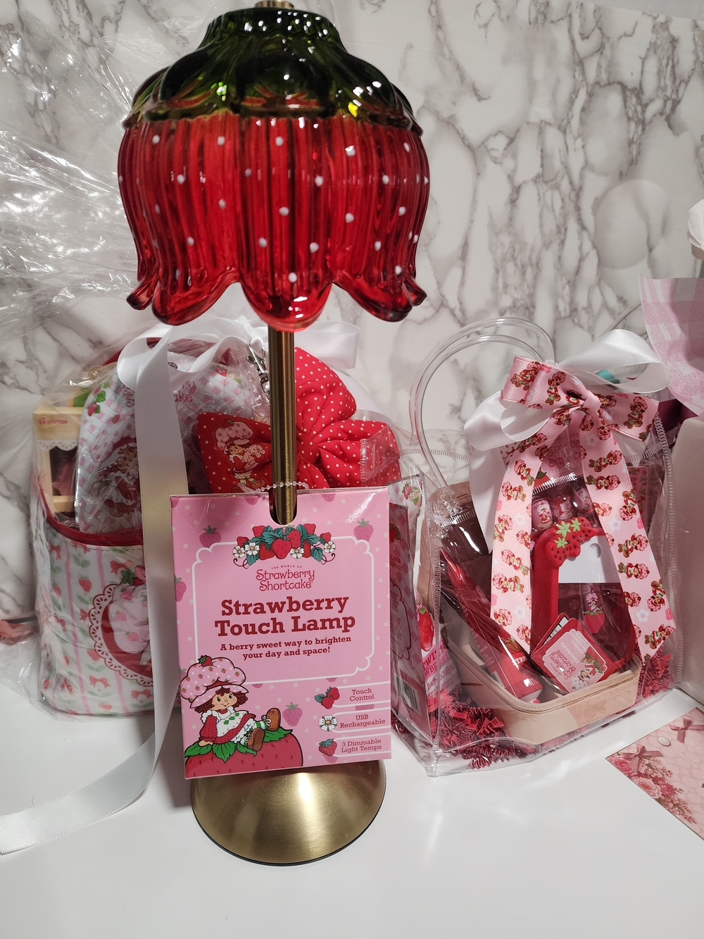 Strawberry Touch Lamp - Pink/Red